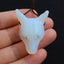 Opalite Carved wolf head Pendant Bead 40x31x15mm, 17.8g