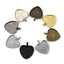 BITEFU Heart-shaped pendant base Retro alloy DIY jewelry accessories Love time gem pendant