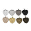 BITEFU Heart-shaped pendant base Retro alloy DIY jewelry accessories Love time gem pendant