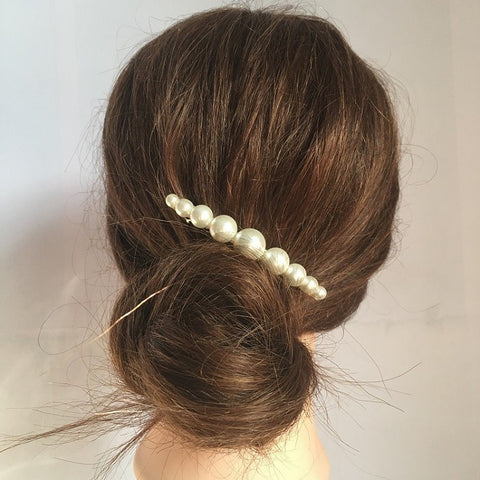 BITEFU Pearl Spring Clip Hairpin- Elegant One-Word Accessory for Effortless Style!