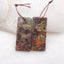 Natural Mushroom Jasper Earring Beads 34x13x4mm, 7.7g