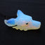 Opalite Carved wolf head Pendant Bead  46x35x13mm, 22.1g