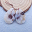 Natural Crazy Lace Agate Earring Beads 29x19x4mm, 9.1g