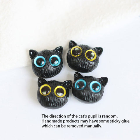 BITEFU  Cute Owl Bracelet with Little Black Cat Tire and Ceramic Beads