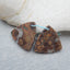 Natural Rhyolite Bird’s Eye Jasper Earring Beads 22x22x5mm, 6.6g