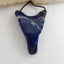 Natural African Sodalite Carved Wolf Head Pendant Bead 46x29x15mm, 17.5g