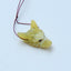 Natural Yellow Opal Carved wolf head Pendant Bead 23*18*11mm, 3.7g