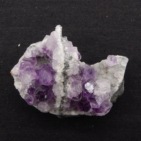 Natural Amethyst Rough Stone Specimen,Purple Raw Rough Crystal Specimen, Mineral Specimen, 82x61x52mm,206.5g