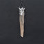 New! Natural Crystal Gemstone 925 Sterling Silver Angel Pendant, Angel Jewelry, 81x16x16mm, 18g