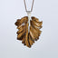 New Natural Tiger-Eye Handcarved Leaf Pendant,925 Sterling Silver Pinch Bail,52x37x7mm,11g