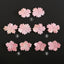 BITEFU 1Pair Carved Natural Pink Shell Flower , Queen Conch Shell Beads, Popular Pink Flower Beads, 12g