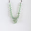 1 Strand 25.5 Inch Adjustable Natural Prehnite Gemstone Necklace, Unique Gemstone Necklace For Gift , 31x23x14mm, 7x7x8mm, 30.8g