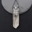 New! Natural Crystal Gemstone 925 Sterling Silver Wolf Head Pendant, Wolf Head Jewelry, 69x18x15mm, 31.2g