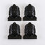 New Arrival!Carved Obsidian Buddha Head Gemstone Pendant Bead, Lucky Pendant For Necklace, 40x33×10mm, 15g