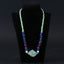 Natural Green Quartz, Lapis Lazuli, Mookaite Jasper and Red Agate Pendant Beads for Necklace 28 inches, 31mm, 10mm, 9*4mm, 60g