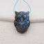 Hand Carved Labradorite Owl Gemstone Pendant,Gemstone for Jewelry Cabochon Making,20x14x8mm,3.6g