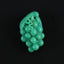 Hand Carved AAA Grade Natural Chrysoprase Grape Gemstone Pendant Bead For Jewelry Design,Unique Gemstone Gift,39×22×14mm,13g