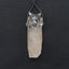 New! Natural Crystal Gemstone 925 Sterling Silver Wolf Head Pendant, Wolf Head Jewelry, 53x21x23mm, 26g