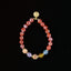 Handmade Natural Gemstone Unique Colorful Jewelry Gift Bracelet 17cm, 8mm, 16.9g