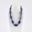 Natural Lapis Lazuli Gemstone Necklace, Handmade Jewelry, Necklace For Women, 1 Strand, 20.5 Inch, 33x20×9mm,3×2mm,88g