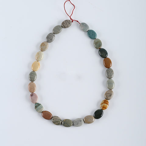 1 Strand 16 Inch Natural Multi-Color Picasso Jasper Gemstone Necklace