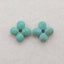 Natural Beautiful Turquoise Four Leaf Clover Gemstone Earring Beads , Jewelry DIY Making, 6×2mm, 0.1g