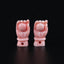 BITEFU 1Pair Pink Conch Shell (Made Of Powder Of Shell, Color Is Enhanced ) Hand , 1.8g