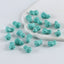 1 Pair Carved Turquoise Cabbage Shape Gemstone Earring Beads,Handmade Gemstone Wholesale,10×9×8mm,2g