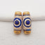 BITEFU 1Pair Silver Gold Plated Natural High Quality Lapis Lazuli Tube Gemstone Earring beads 3.1g