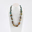 New Arrival! Raw Gemstone Necklaces, Natural Turquoise And Blue Opal Gemstone Necklaces, 19.5 Inch, 29x18x15mm, 6x5x2mm, 104.2g