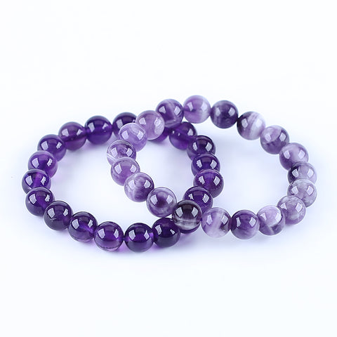 Natural Amethyst Bracelet 11*11*11mm, 19cm length, 31g