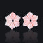 BITEFU 1Pair Pink Conch Shell (Made Of Powder Of Shell, Color Is Enhanced ) Flower, 1g