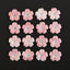 BITEFU 1Pair Carved Natural Pink Shell Flower , Queen Conch Shell Beads, Popular Pink Flower Beads, 2.9g