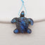 Hand Carved Labradorite Tortoise Gemstone Pendant,Gemstone for Jewelry Cabochon Making,30x30x11mm,10.2g