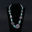 Natural Turquoise and Ruby Gemstone Pendant Beads for Necklace 35.4 inches, 10*9*9mm, 29*30*7mm, 64.2g