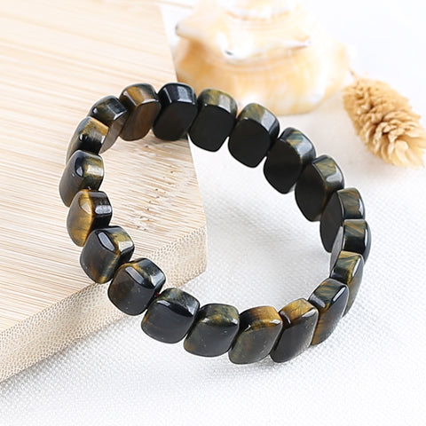 Natural Tiger's Eye Bracelet 14*10*7mm, 19cm length, 35.6g