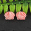 BITEFU 1Pair Pink Conch Shell (Made Of Powder Of Shell, Color Is Enhanced ) Shell, 1g