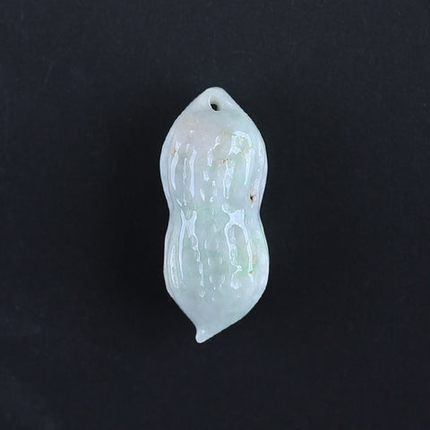 Natural Jade Carved figurine Pendant Bead 40*31*13mm, 24.2g