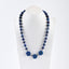 1 Strand 18.5 Inch Lapis Lazuli Gemstone Necklace,Unique Gemstone Necklace,Best Gemstone Jewelry Gift,17x8mm,10x4mm 56.2g