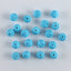 1 Pair Carved Turquoise Round Gemstone Earring Beads,Handmade Gemstone Wholesale,8mm,1.3g