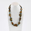 New Arrival! Raw Gemstone Necklaces, Natural Turquoise And Blue Opal Gemstone Necklaces, 20 Inch, 37x22x8mm, 6x4x1mm, 86.8g