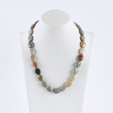 New Arrival! 1 Strand 16 Inch Natural Multi-Color Picasso Jasper Gemstone Necklace,Gemstone Wholesale,16x12x6mm,43g