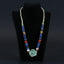 Natural Green Quartz, Lapis Lazuli, Mookaite Jasper and Red Agate Pendant Beads for Necklace 28 inches, 31mm, 10mm, 9*4mm, 60g