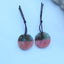 Intarsia of Pink Opal and Labradorite Earring Beads 20x20x4mm, 5g