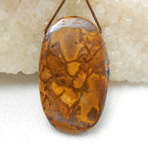 Natural Boulder Opal oval Pendant Bead