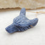 Natural Blue Coral Carved wolf head Pendant Bead 38x27x12mm, 10.5g