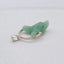 Natural Green Aventurine Carved wolf head Pendant with 925 Sterling Silver 21x15x8mm, 3g