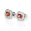 Natural Spinel Gemstone Earrings with 925 Sterling Silver Studs 10x5mm, 2g