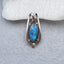 Natural Labradorite Pendant with 925 Silver Accessory 28x12x5mm, 2.5g