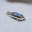 Natural Labradorite Pendant with 925 Silver Accessory 28x12x5mm, 2.5g